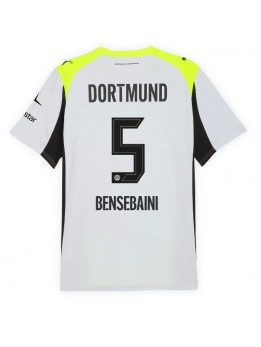 Borussia Dortmund Ramy Bensebaini #5 Replika Borta Kläder 2025-26 Kortärmad